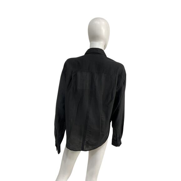 Isabel Marant �toile 'Nath' Black Cotton Cotton Utility Shirt Size 36 - NWT - Picture 3 of 5